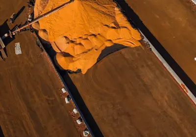GrainCo Storage facility from the air